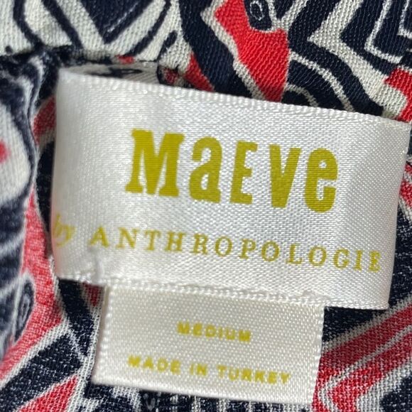 Anthropologie Maeve Rooibos Samaire Wide Leg Pull On Pants Sz M - Picture 8 of 10